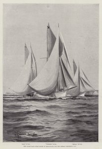 A Corrida de Iates de Dover a Heligoland pela Taça do Imperador Alemão de Charles John de Lacy