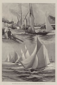 A corrida de iates de Dover a Heligoland, o começo da Copa do Imperador Alemão de Charles John de Lacy