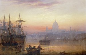 A piscina de Londres ao pôr do sol