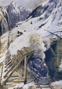 Como os trens são protegidos de avalanches