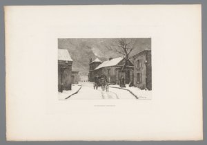 Vista da Rue des Rosiers em Montmartre
Rue des Rosiers em Montmartre (título sobre o objecto)
Gravuras francesas de 1875 (título da série)
L