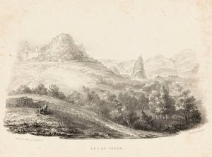 Puy en Velay (litografia) de Charles Joseph Hullmandel