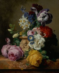 Ainda vida de flores de Charles Joseph Node