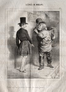 Cenas de boas maneiras: Você me permite acender meu queimador? de Charles Joseph Traviès de Villers