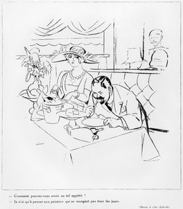 Comendo, ilustração de &39;The Love of Art&39;, 1925