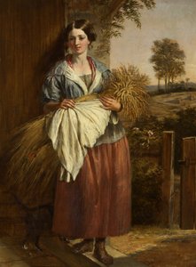 O Gleaner (óleo sobre painel)