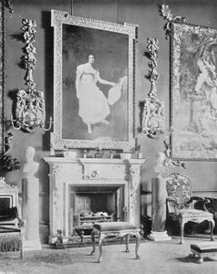 Chaminé na grande sala de jantar de Charles Latham