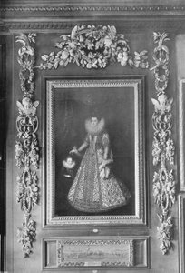 Retrato da arquiduquesa Isabella em Hampton Court de Charles Latham