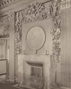 O Almirantado, Whitehall, peça de chaminé de sala de diretoria de Charles Latham