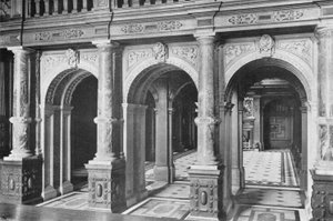 O Salão de Mármore (foto a p/b) de Charles Latham