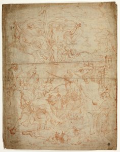 Apedrejamento de Santo Estêvão de Charles Le Brun