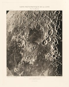 Carte photographique de la lune, planche II (Carta fotográfica da Lua, placa II),15 de março de Charles le Morvan