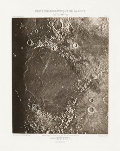 Carte photographique de la lune, planche IX.A (Carta fotográfica da Lua, placa IX.A),21 de outubro de Charles le Morvan