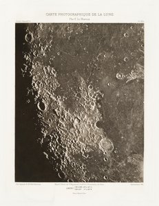 Carte photographique de la lune, planche VIII.A (Carta fotográfica da Lua, placa VIII.A),13 de setembro de Charles le Morvan