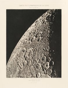 Carta fotográfica da Lua, placa V, 18 de abril de Charles le Morvan
