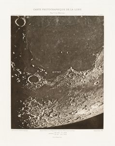 Carte photographique de la lune, planche XVIII.A (Carta fotográfica da Lua, placa XVIII.A),20 de outubro de Charles le Morvan