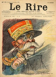 Caricatura do General Zurlinden, da capa do 