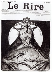 Caricatura da Família Rothschild de &39;Le Rire&39;, 16 de abril de 1898