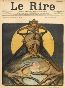 Caricatura da família Rothschild, da capa de &39;Le Rire&39;, 16 de abril de 1898