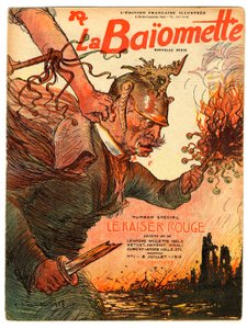 Capa de "La Baionnette", Satirical en Colours de Charles Leandre