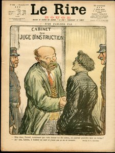 Capa do "Le Lire rouge", sátira colorida de Charles Leandre