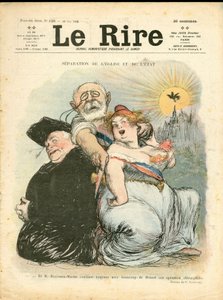 Capa de "The Laughter", número 120, Satirique en Couleurs de Charles Leandre