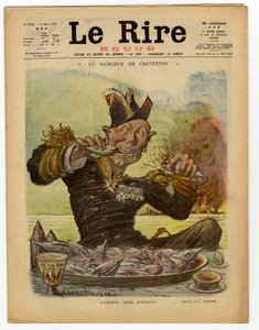 Capa de "The Red Laughter", Satirical in Colours de Charles Leandre