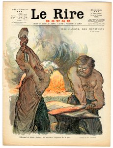 Capa do "The Red Laughter", número 37, Satirical in Colours de Charles Leandre