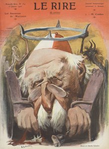 Emile Combes, político francês. Ilustração para o riso