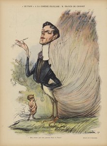 Francis de Croisset, dramaturgo francês, romancista e libretista. Ilustração para Le Rire