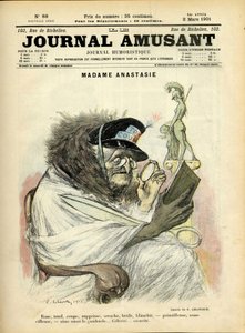 Ilustração de Charles Leandre (1862-1934) para a capa do Le Journal Fun de Charles Leandre