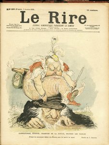Ilustração de Charles Leandre (1862-1934) para a capa de Le Rire de Charles Leandre