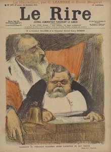 Sr. Presidente Fallieres e Procurador Geral Octave Bernard, Ilustração para Le Rire