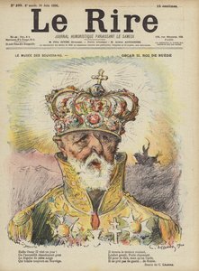 Oscar II, rei da Suécia, ilustração para Le Rire