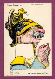 Cartão Postal, Satirical em Cores de Charles Leandre