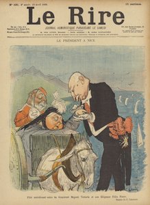 Presidente Felix Faure e Rainha Vitória, ilustração para Le Rire