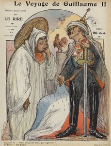 A jornada de Guilherme II. Ilustração para Le Rire