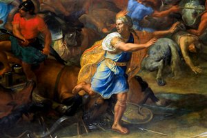 A batalha de Arbela (pormenor) de Charles Lebrun