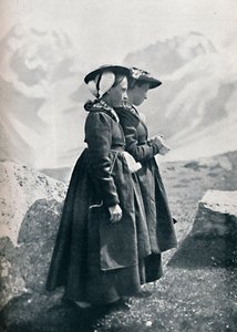 Duas mulheres suíças, 1912 de Charles Lefebure