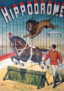 Cartaz publicitário do circo &39;Hipódromo&39;, c.1900