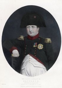 Retrato mais recente de Napoleão a bordo do Bellerophon - Eastlake, Sir Charles Lock (1793-1865) - 1815 - Gravura, aguarela - 29,5x22,4 - Colecção Privada