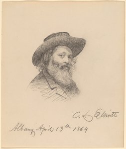 Retrato do artista Asa W. Twitchell de Charles Loring Elliott