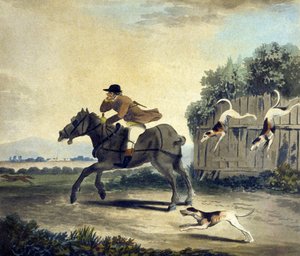 The Fore Horse of the Team, de The Pytchley Hunt, gravado por F.Dukes (1745-1812)