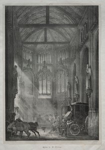 Igreja de São Nicolau, Rouen, 1823. de Charles Louis Lesaint