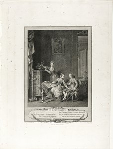 A Ocupação, de Monument du Costume Physique et Moral de la fin du Dix-huitième siècle de Charles Louis Lingée