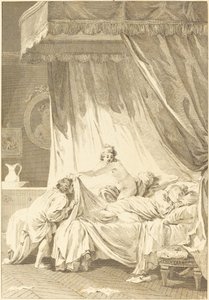 Mona Lisa: A cama de Charles Louis Lingée after Jean Honoré Fragonard