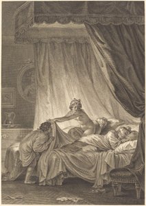 Mona Lisa: A cama de Charles Louis Lingée after Jean Honoré Fragonard