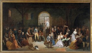 O apelo das últimas vítimas do terror na prisão de São Lázaro em julho de 1795 Pintura de Charles Louis Muller (1815-1892) 1795 Sol. 5,05 x 8,90 m