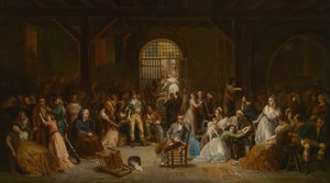 A chamada das últimas vítimas do terror, c. 1850. de Charles Louis Müller