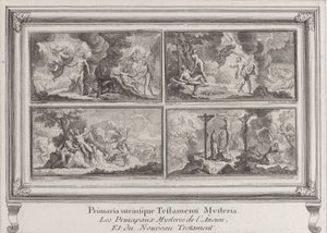 Quatro cenas bíblicas: os principais mistérios do Antigo e do Novo Testamento Les principaux..., 1680-1728.
